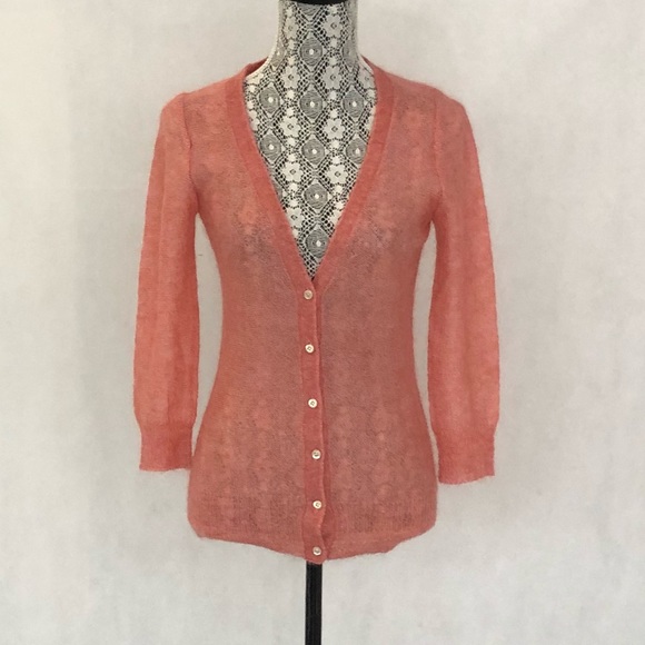 J. Crew Sweaters - J. Crew Mohair Boyfriend Cardigan Heather Blush